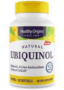 Healthy Origins Natural Ubiquinol - 300 mg, 30 Softgels