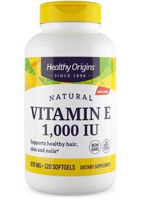 Healthy Origins Natural Vitamin E - 1000 IU, 120 Softgels