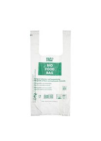 Papstar 100 bolsas para camisas, bio-film 47 cm x 22 cm x 13 cm bolsas de nudo transparente en rollo