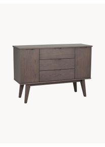 Rowico Home Aparador de madera de roble Filippa Marrón Ancho: 122 cm