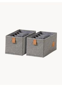 STORE IT! Store It Cajas Premium, set de 2 Gris Lino An 15 x F 30 cm