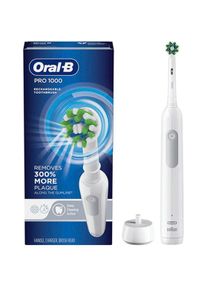 Oral-B, Elektrische Zahnbürste, Pro 1 1000 White elekt. Zahnbürste (Oszillierende Zahnbürste)
