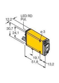 Turck, Bewegungsmelder, Opto SM2A312FPSensor Lichtleitersensor 3026057