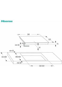HISENSE Induktionskochfeld, Kochplatte, Schwarz