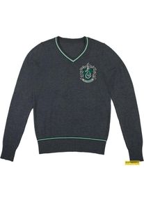 Harry Potter, Pullover, Slytherin - Grey Knitted Sweater - Medium, Grau, (M)