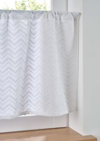 bonprix Perdea scurtă din bumbac organic, alb, &Icirc;/Lă: 30/90 cm