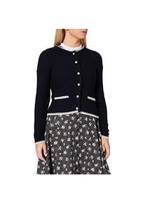 BERWIN & WOLFF Berwin & Wolff, Damen, Jacken, Klassisches Damenjack mit abgesetzten Rändern, Taschen und silbernen Knöpfen (42), Blau, 42