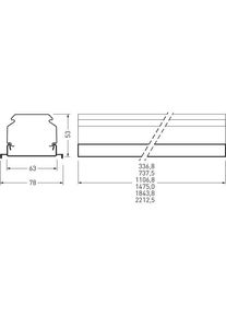 Trilux, Pendelleuchte, Blindabeckung