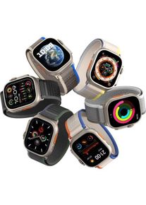 Dux Ducis Sportarmband (41 mm, 38 mm, 40 mm, Nylon), Uhrenarmband, Grau, Schwarz