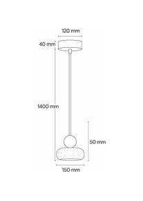 Opviq, Pendelleuchte, Round Chandelier