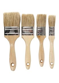 Creativ Company, Pinsel, Borstenpinsel Lackierpinsel Flach 4 Stück (63 mm)