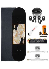 skatedeluxe Cards Twin Tail Premium Komplett 8.25" Skateboard-Kit black