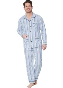 Panska Pyžamo modr&aacute; p&aacute;sikovan&aacute; veľkosť 60/62