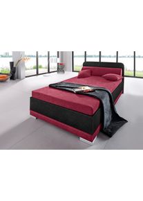 Maintal Polsterbett »wahlweise mit Matratze und praktischen Bettkasten in rot, Größe Liegefläche B/L/H: 120 cm x 200 cm x 42,00
