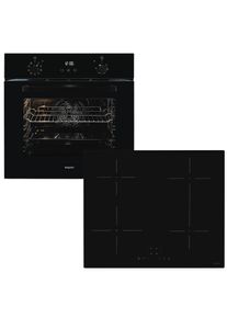 Exquisit Backofen-Set »EBE257-H-020 schwarz« Set, 2 Stk. tlg.