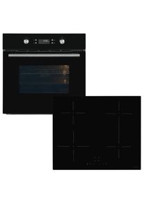 Exquisit Backofen-Set »EBEP697-H-030 schwarz« Pyrolyse-Selbstreinigung Set, 2 Stk. tlg.
