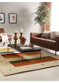 benuta Nest Wool Rug Jamal Multicolour/Beige 120x170 cm - Natural Wool Rugs