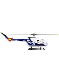 B-Ware FlyWing Hubschrauber BO-105 blau V4 GPS 820mm RTF - Kundenrückläufer