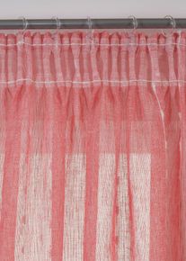 Gardinl&auml;ngd med v&auml;vda r&auml;nder (1-pack) - r&ouml;d - storlek 225x140 cm - bonprix