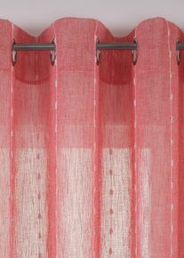 Gardinl&auml;ngd med v&auml;vda r&auml;nder (1-pack) - r&ouml;d - storlek 225x140 cm - bonprix