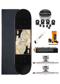 skatedeluxe Cards Twin Tail Premium Komplett 8" Skateboard-Kit black