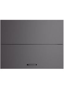 KOCHSTATION , Hängeschrank »KS-Paula« 90 cm breit, 70 cm hoch, mit 1 Faltlifttür, 2 Einlegeböden , anthrazit/anthrazit , anthrazit