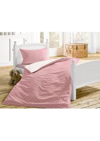 Irisette , Kinderbettwäsche »Jessi-Kid« 2 Stk. tlg. zeitlose Instagram-Blogger-Kollektion , rosa , Obermaterial: 100% Baumwolle , B/L: 100 cm x 135 cm