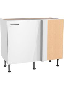 KOCHSTATION , Unterschrank »KS-Paula« , weiß Glanz/weiß , weiß