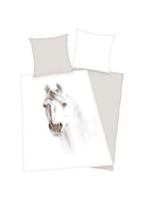 Herding's Young Collection Herding Young Collection , Wendebettwäsche »Pferd« mit tollem Pferde Motiv , weiß , Obermaterial: 100% Baumwolle , B/L: 135 cm x 200 cm