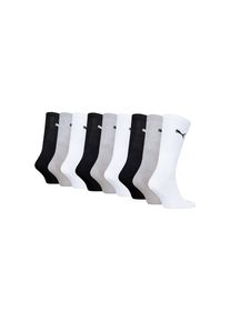 Puma, Damen, Socken &raquo; CREW SOCK 9P ECOM&laquo; 9 Paar, 9 Stk. tlg. Tennissocken, atmungsaktiv, feuchtigkeitsregulierend, white/grey, 39-42, white/grey, 