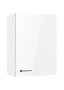 KOCHSTATION , Hängeschrank »KS-Paula« 50 cm breit, 70 cm hoch, mit 1 Tür, 2 Einlegeböden , weiß Glanz/weiß , weiß