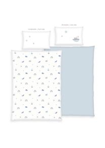 Baby Best , Babybettwäsche »Little Ocean« 2 Stk. tlg. Flanellbettwäsche , bunt , Obermaterial: 100% Baumwolle , B/L: 100 cm x 135 cm