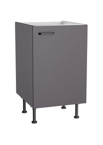 KOCHSTATION , Spülenschrank »KS-Paula« 50 cm breit, 87 cm hoch, mit 1 Tür , anthrazit/anthrazit , anthrazit