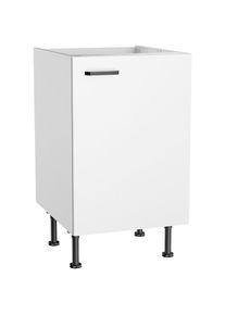 KOCHSTATION , Spülenschrank »KS-Paula« 50 cm breit, 87 cm hoch, mit 1 Tür , weiß matt/weiß , weiß