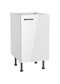 KOCHSTATION , Spülenschrank »KS-Paula« 45 cm breit, 87 cm hoch, mit 1 Tür , weiß Glanz/weiß , weiß