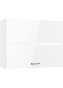 KOCHSTATION , Hängeschrank »KS-Paula« 90 cm breit, 70 cm hoch, mit 1 Faltlifttür, 2 Einlegeböden , weiß Glanz/weiß , weiß