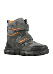 Richter , Jungen,Kinder,Jugendliche , Winterstiefel »Snow WMS: Mittel« , Klettstiefel, Snowboots mit wasserdichter Sympatex-Membrane , grau-orange...