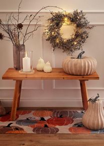 Decoratieve pompoenen (2-dlg. set) - beige - maat Onesize - bonprix