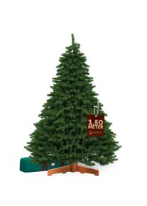 Casaria Árbol artificial L 150x90cm con soporte de madera