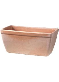 Spang, Blumentopf, Balkonkasten glatt antik 40 x 18 x 17 cm mit Loch