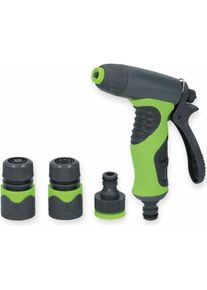 KINZO, Gartenbrause, SprayGun Set Einstellbar 4tlg.