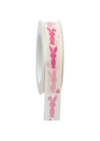 Goldina, Geschenkverpackung, Geschenkband Frohe Ostern mit Draht, 25 Millimeter x 18 Meter, pink (Geschenkband)
