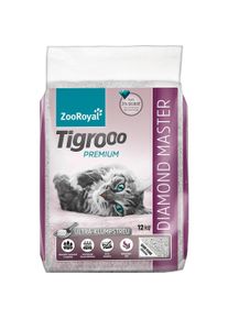 ZooRoyal Tigrooo Diamond Master (Schnell absorbierend, Parfümiert, Klumpend, 12 kg), Katzenstreu
