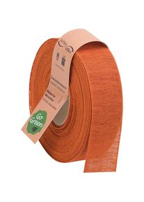 Goldina, Geschenkverpackung, Geschenkband Nature Basic, 40 Millimeter x 20 Meter, orange (Geschenkband)