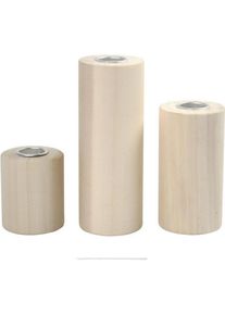 Creativ Company, Kerzenständer, Kerzenständer 3 Stück (6 x 12 x 15 cm)