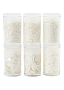 Creativ Company Glitzerset Weiss, 6 x 5 g