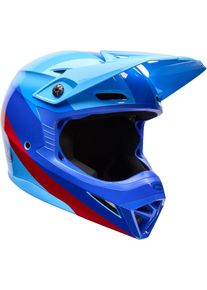 Bell MX-10 Mips Aviator, motocross helmet , color: Light Blue/Blue/Red , size: M