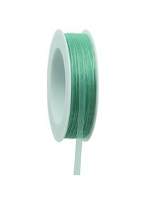 Goldina, Geschenkverpackung, Geschenkband Beauty-Organdy, 7 Millimeter x 50 Meter, Beryl Green (Geschenkband)