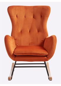 Heine home Fauteuil (1 stuk) fauteuils maat Polyester oranje