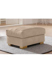 Home Affaire Hocker Ventura hockers maat Luxe-microvezel beige